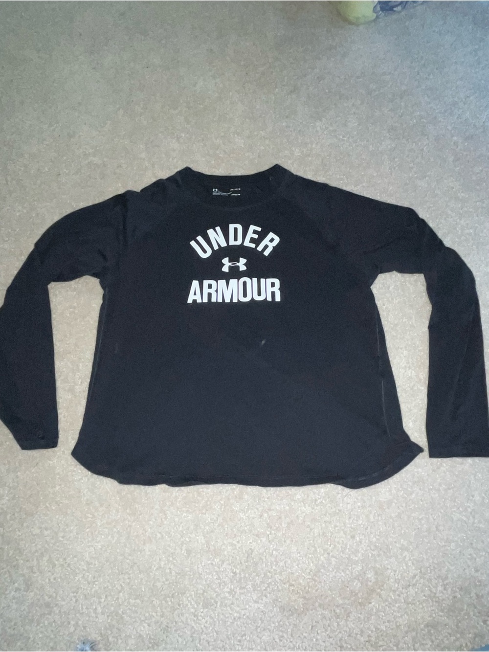 Under Armour Black & White Logo Long Sleeve Pullover